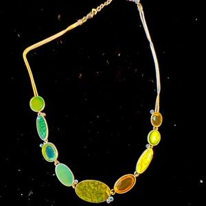 16-18” Adjustable Art Glass Necklace